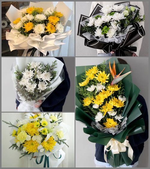 四川成都彭州市致和镇清泉社区白事花束代送